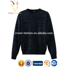 Men cashmere knitted pullover winter jersey stripe printed pullover